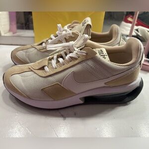 Nike Women's Beige and White Sneakers